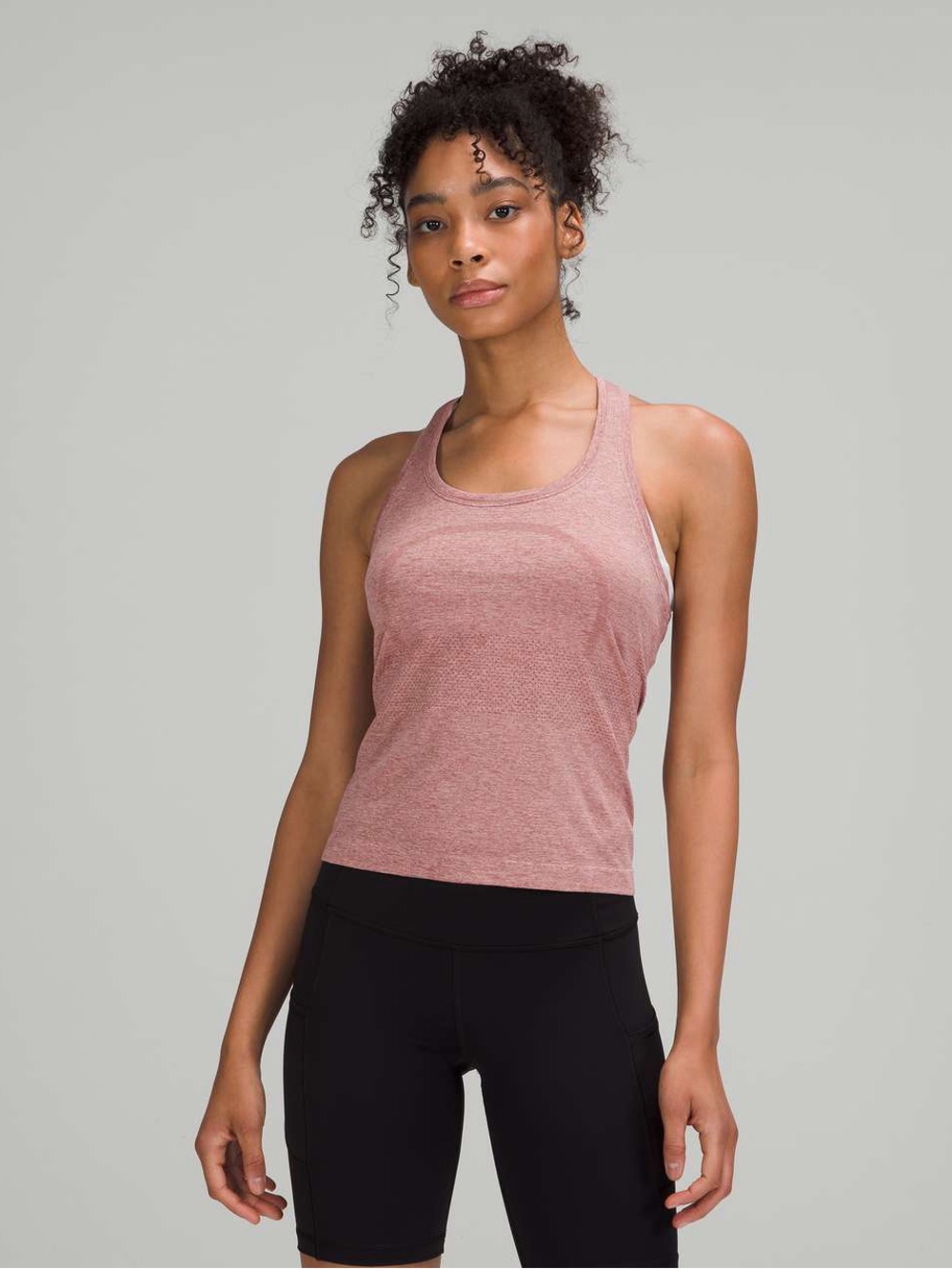 Lululemon Swiftly Tank Race Length spiced chai size 10